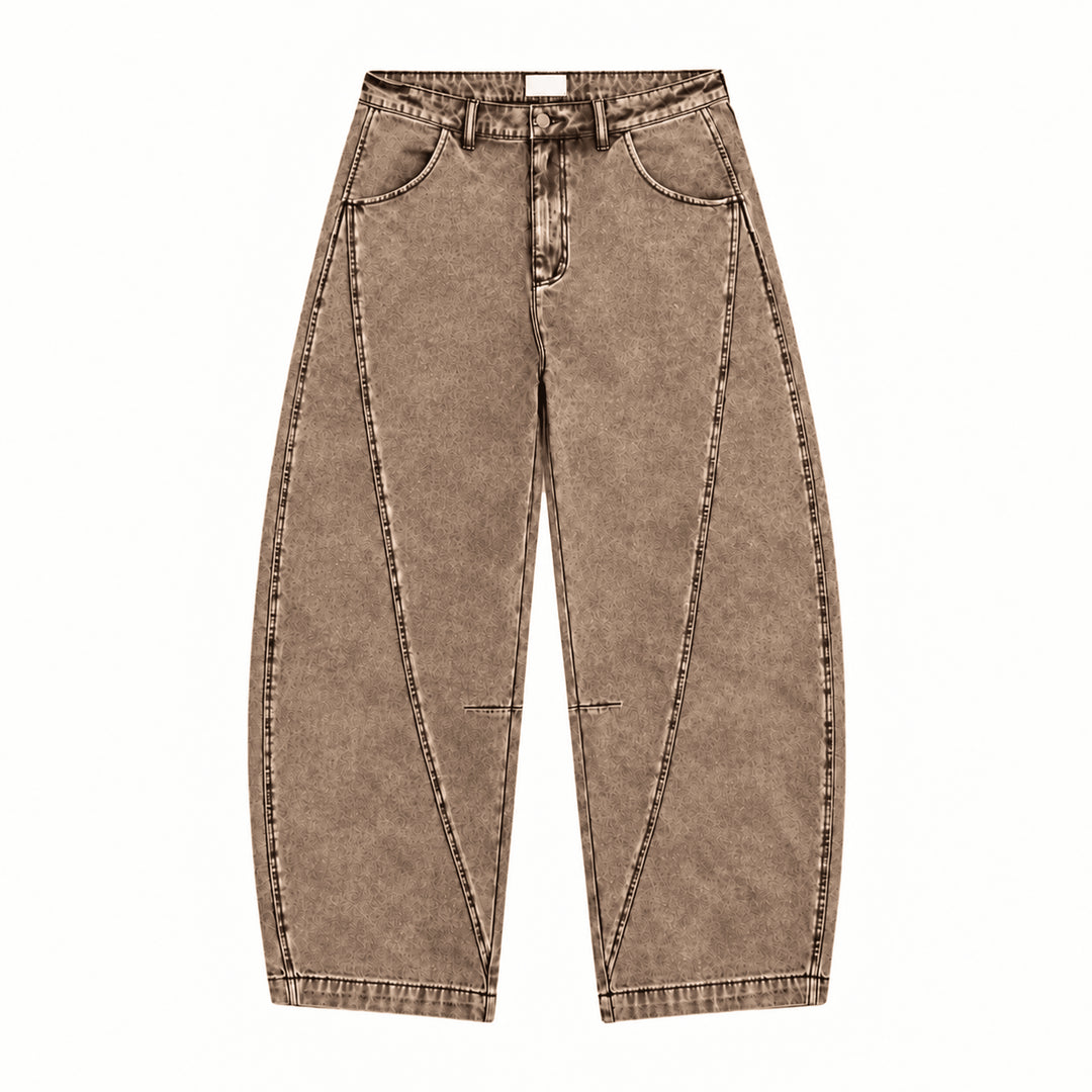 Barrel-Leg Pants - Oberon Asscher