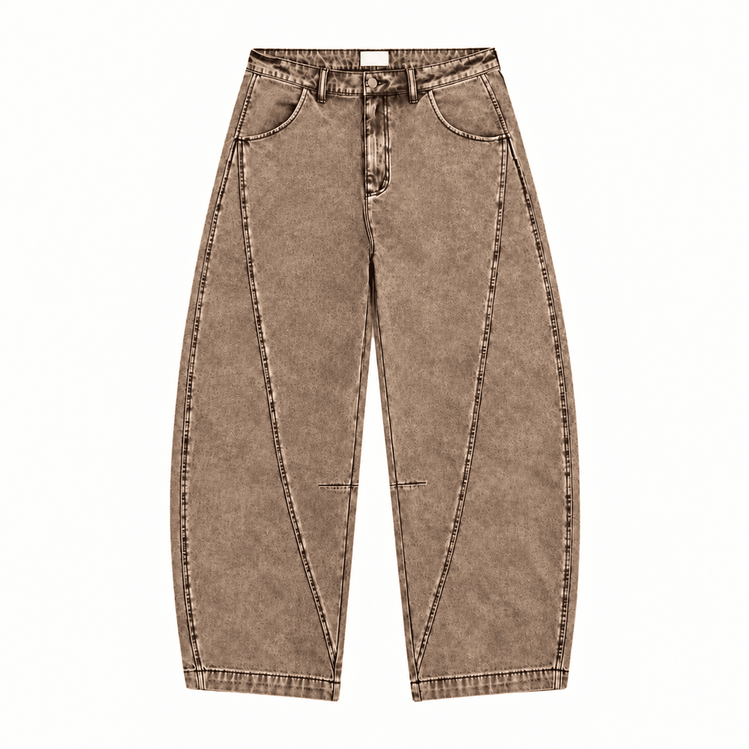 Barrel-Leg Pants - Oberon Asscher