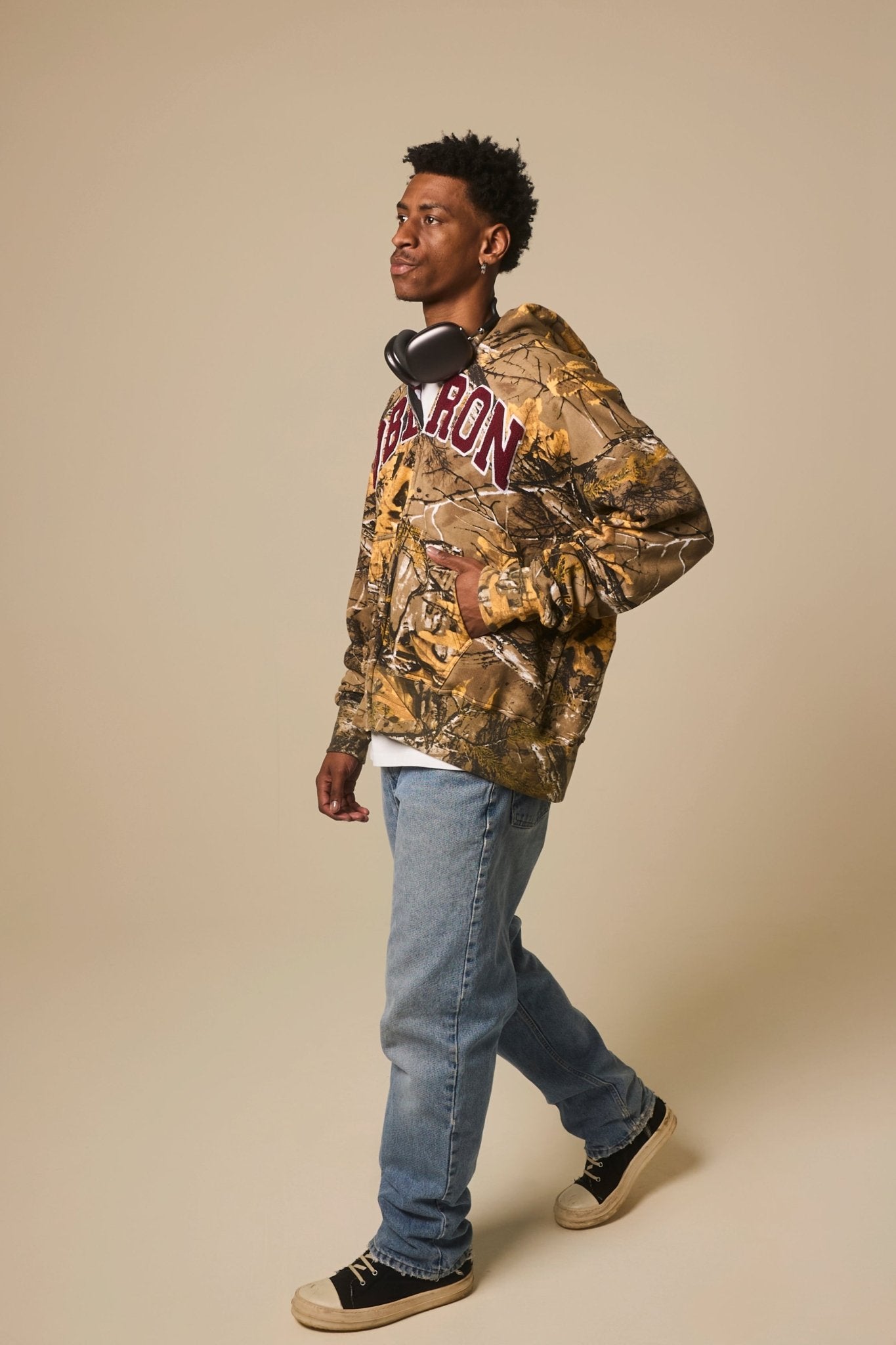 Camo Zip Up Hoodie - Oberon Asscher