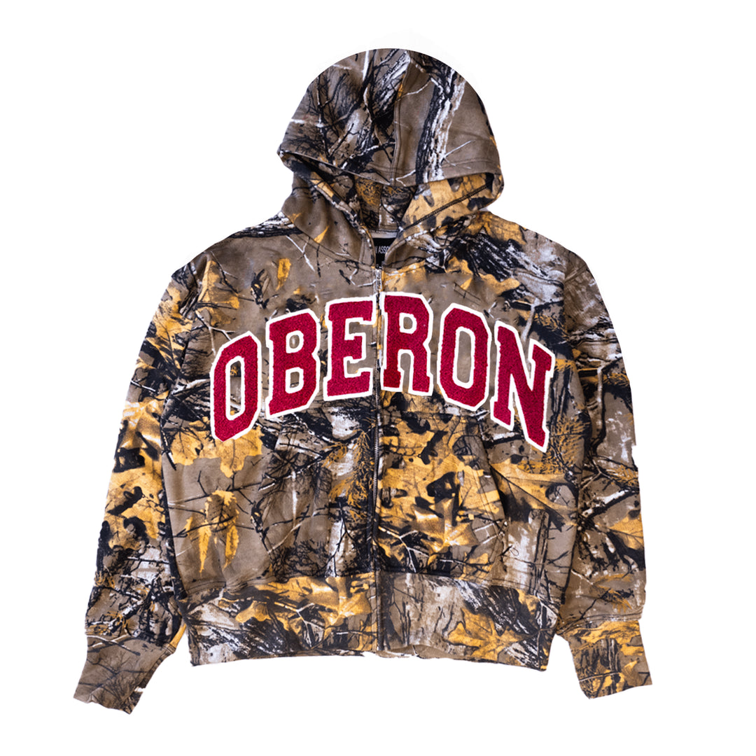 Camo Zip Up Hoodie - Oberon Asscher