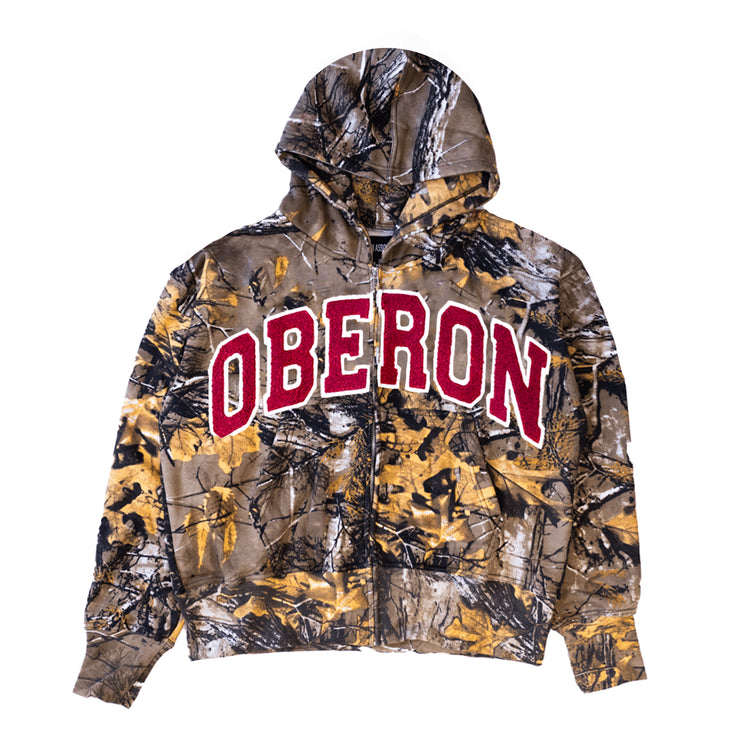 Camo Zip Up Hoodie - Oberon Asscher