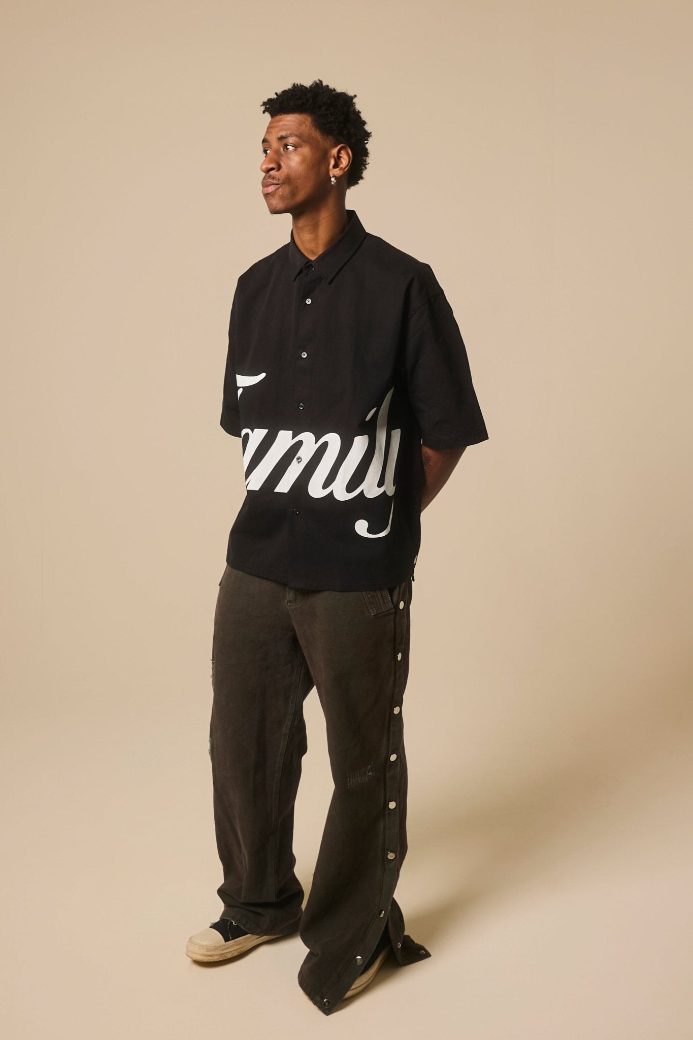 Canvas Denim Warmup Pants - Oberon Asscher