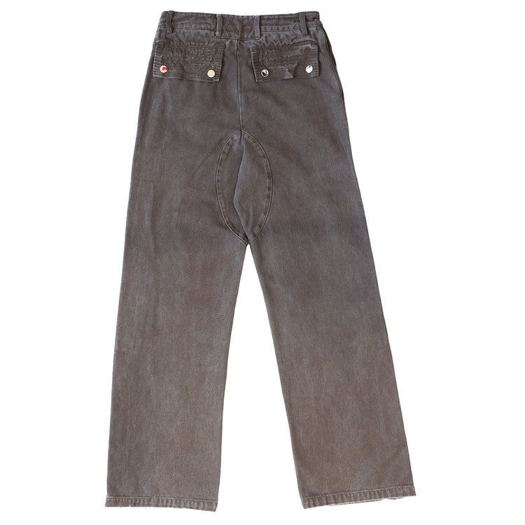 Canvas Denim Warmup Pants - Oberon Asscher