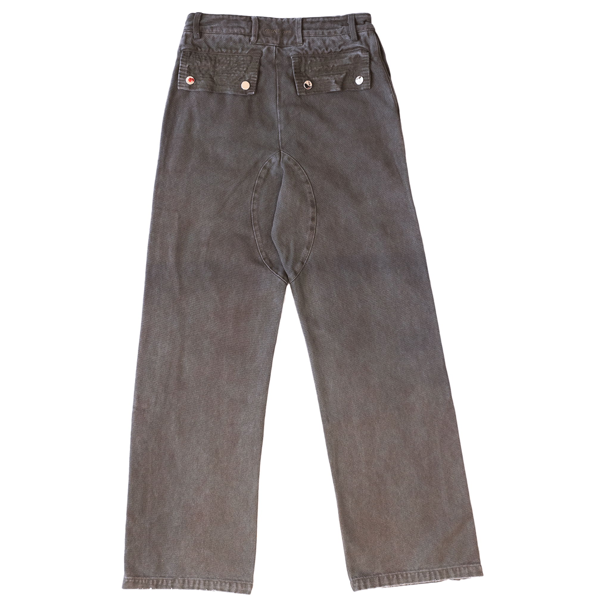 Canvas Denim Warmup Pants - Oberon Asscher
