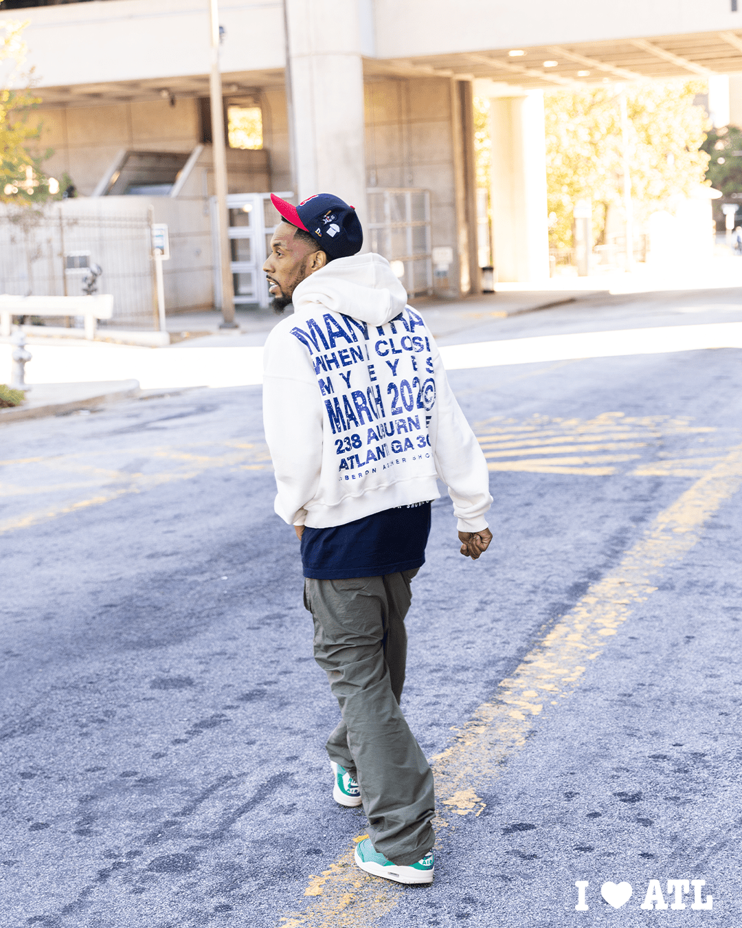 Cream I Love ATL Hoodie - Oberon Asscher