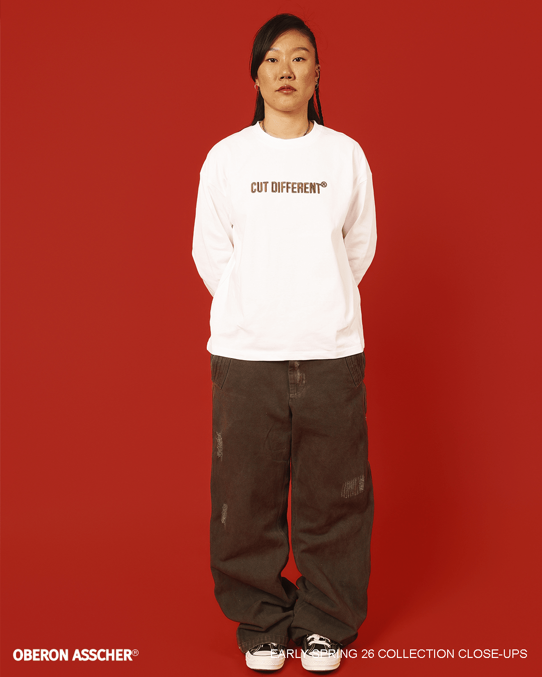 Embroidered Cut Different Tee - Oberon Asscher