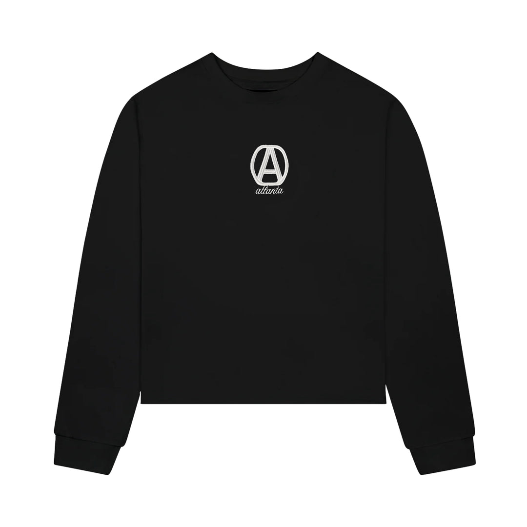 Long Sleeve Super - Cropped Tee Black - Oberon Asscher