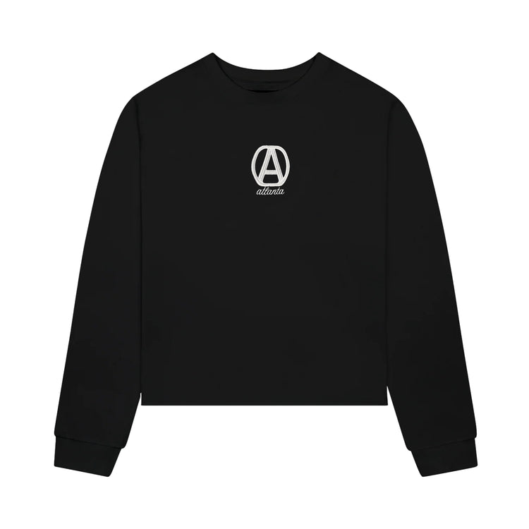 Long Sleeve Super - Cropped Tee Black - Oberon Asscher