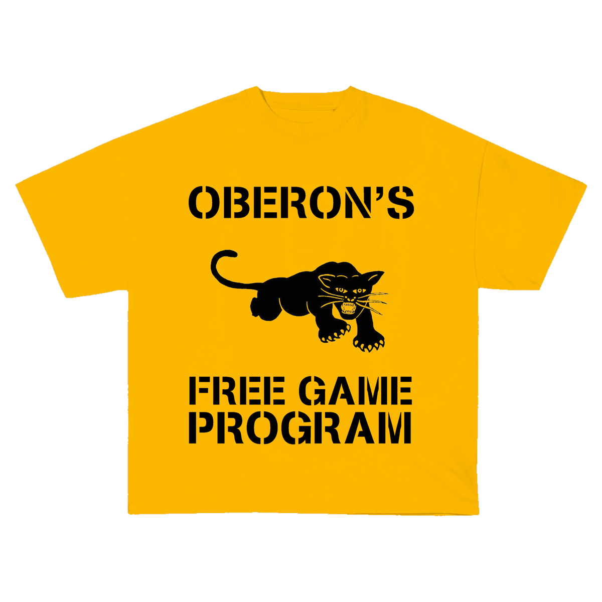 Oberon's Free Game Program Tee – Oberon Asscher