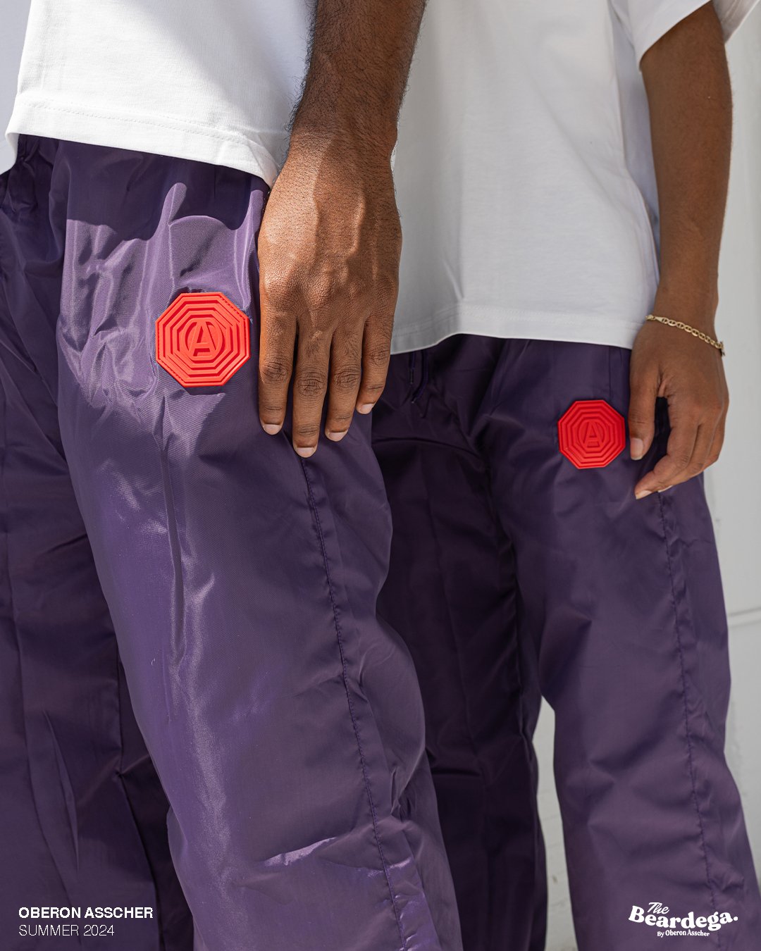 Purple Windbreaker Pants Oberon Asscher