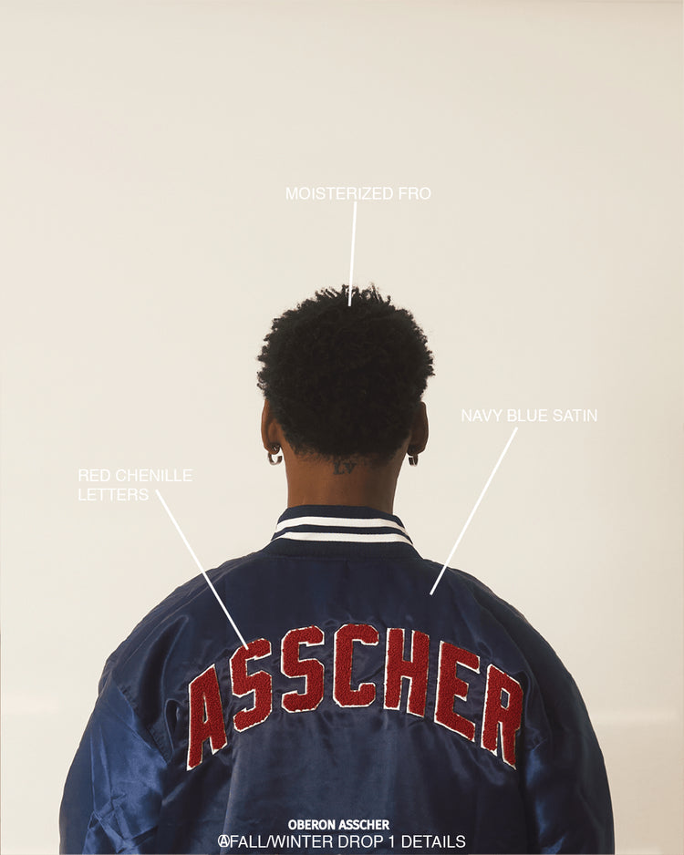 Satin Baseball Jacket - Oberon Asscher