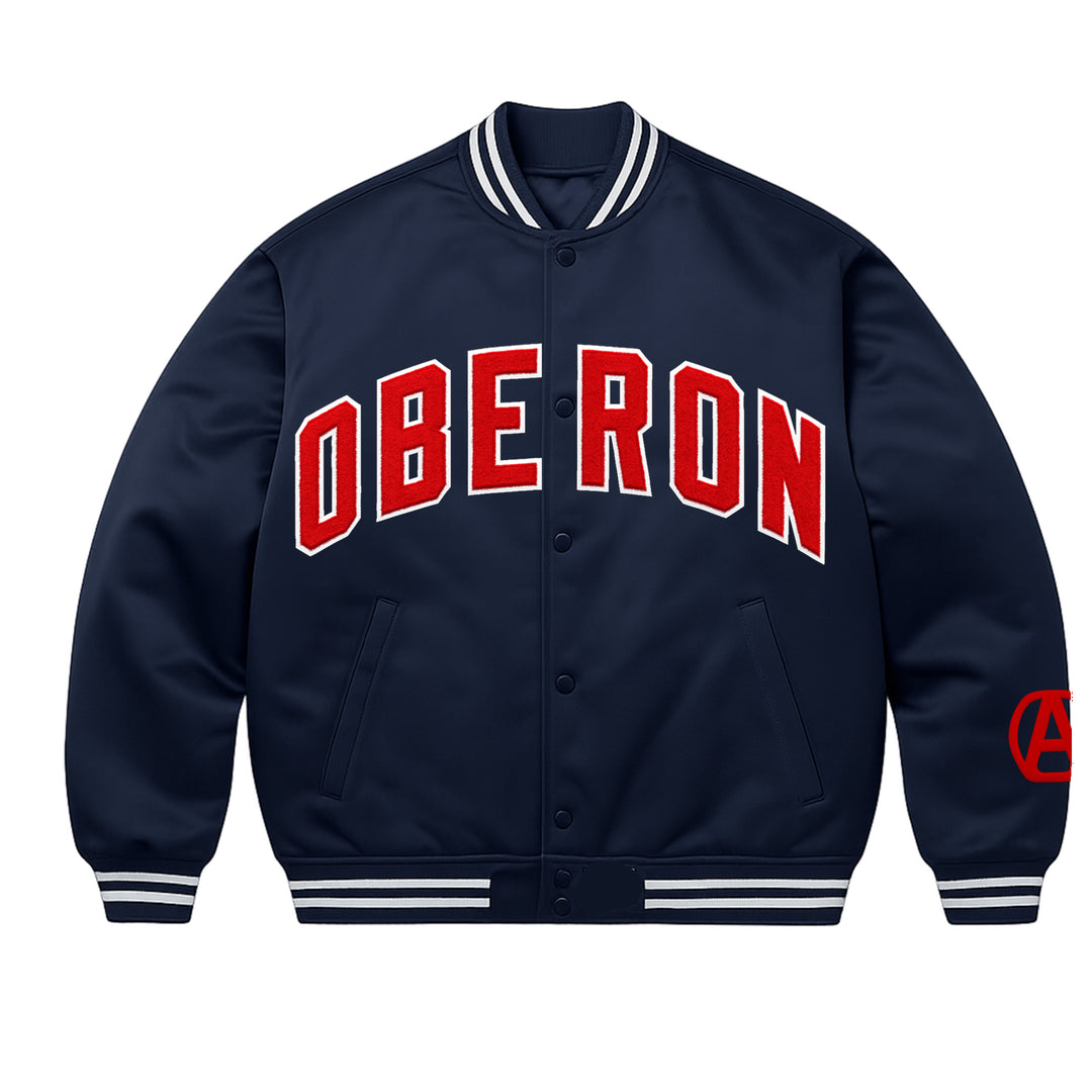 Satin Baseball Jacket - Oberon Asscher
