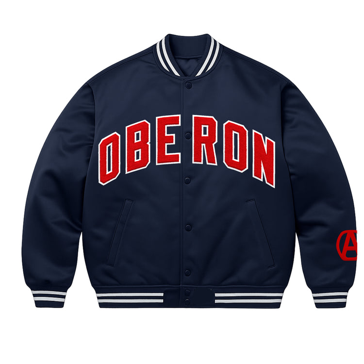 Satin Baseball Jacket - Oberon Asscher
