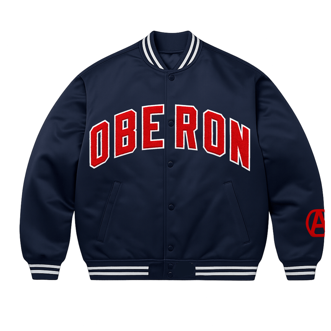 Satin Baseball Jacket - Oberon Asscher