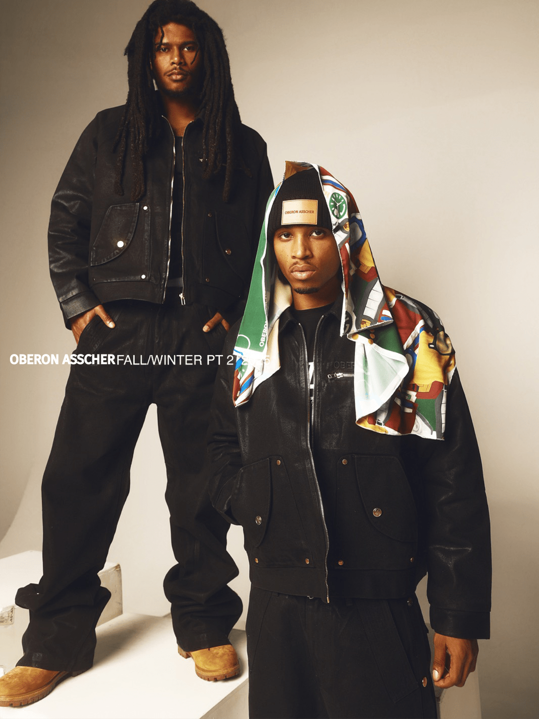 Waxed Denim Jacket Black - Oberon Asscher