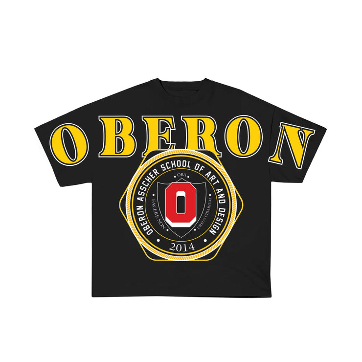 Black Oberon University Tee - Oberon Asscher